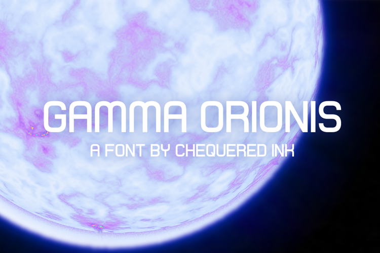 Gamma Orionis Font