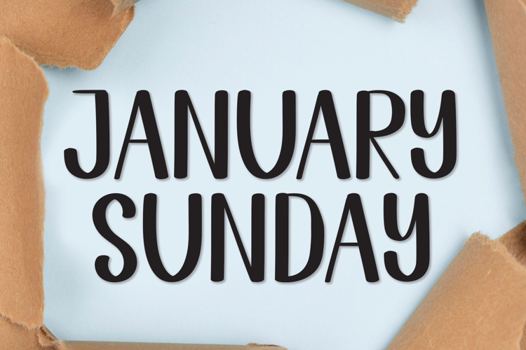 January Sunday Font