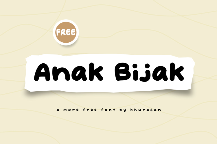 Preview of Anak Bijak Font
