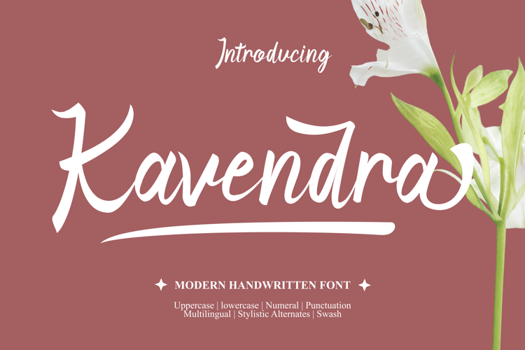 Preview of Kavendra Font