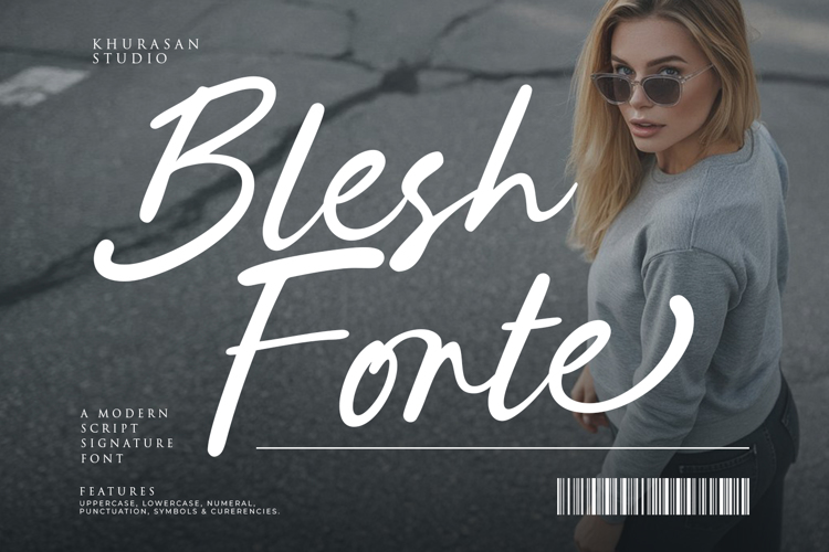 Preview of Blesh Forte Font