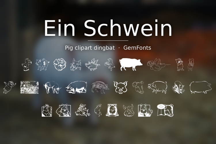 Preview of Ein Schwein Font