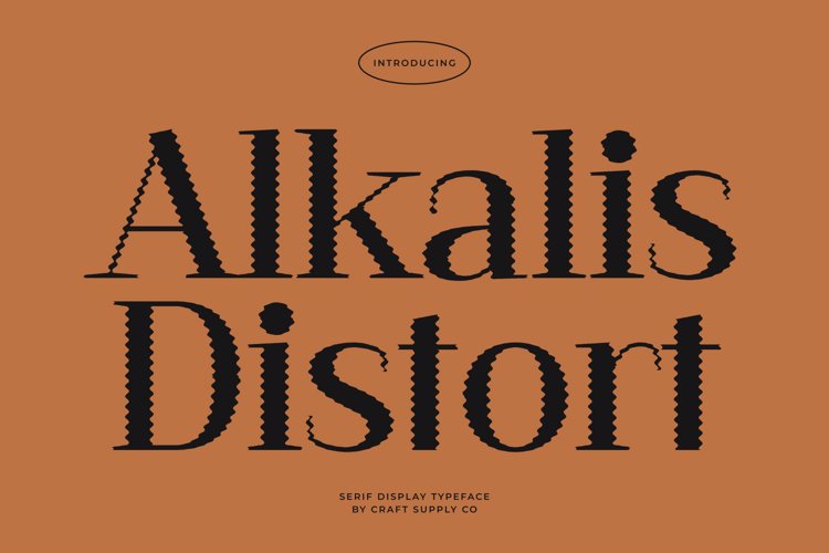 Preview of Alkalis Distort Font