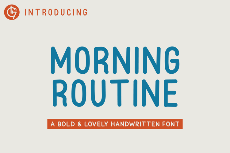 Morning Routine Font