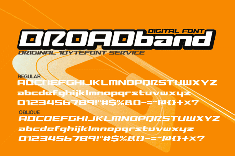 Broadband Font