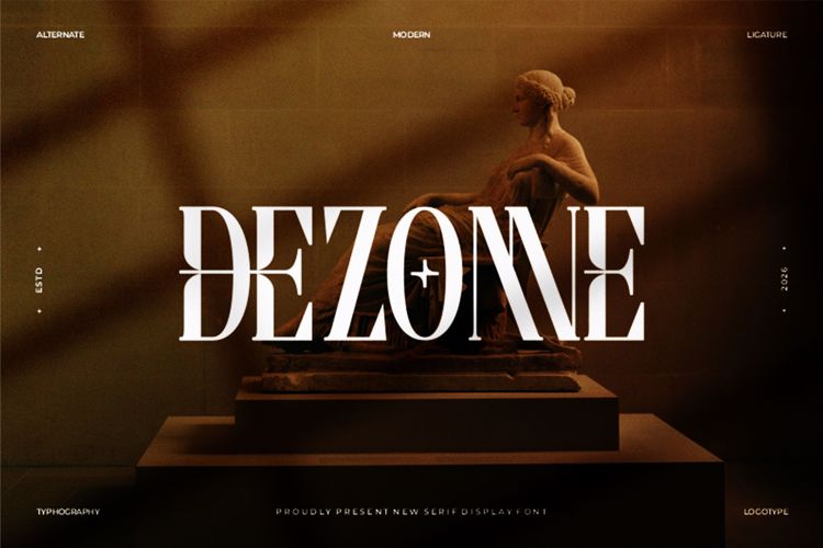Preview of Dezonne Font