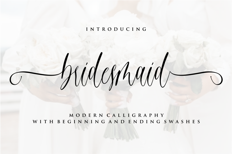 bridesmaid Font