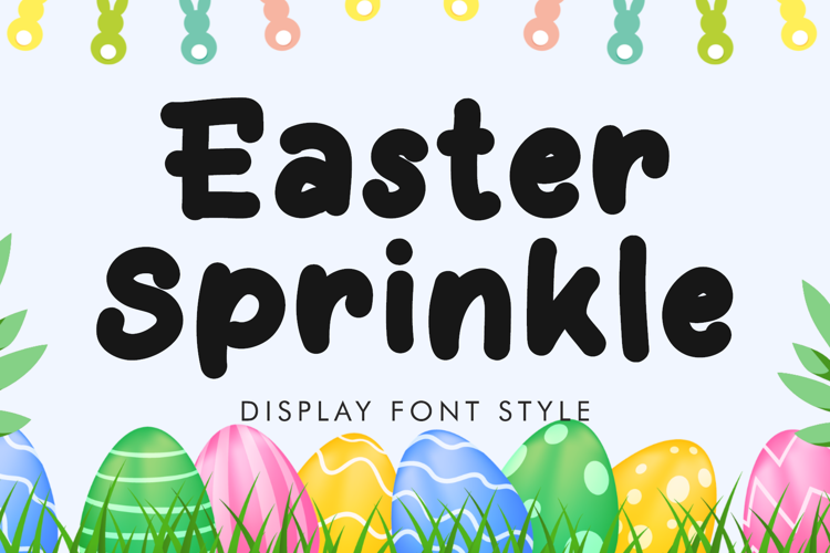 Preview of Easter Sprinkle Font