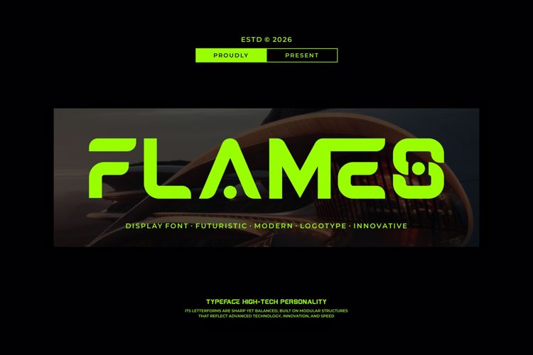 Preview of Flames Font