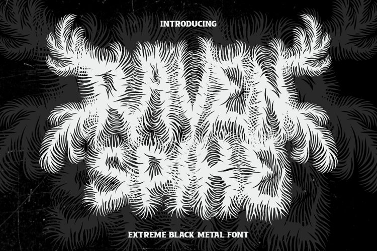 Preview of Raven Spike Font