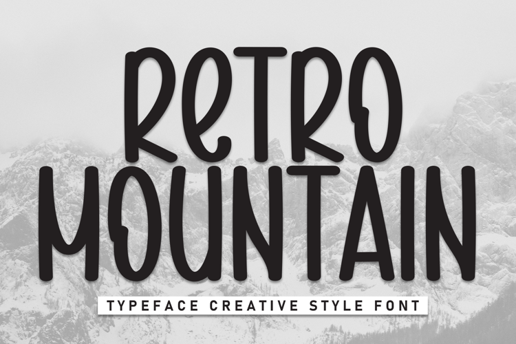 Preview of Retro Mountain Font