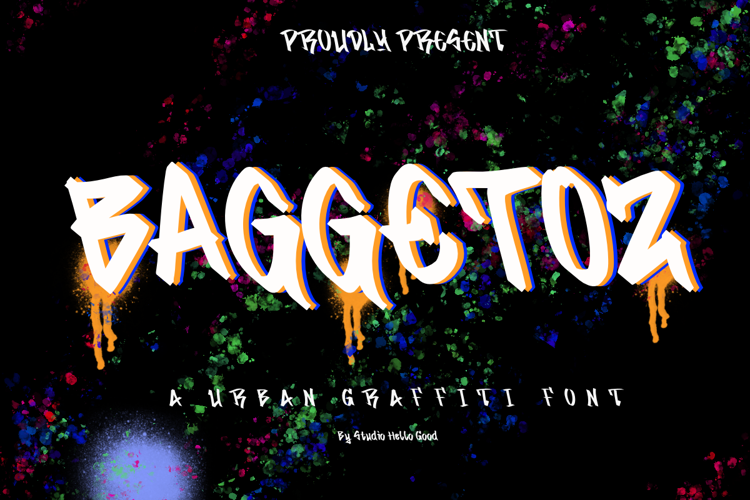 Preview of BAGGETOZ Font