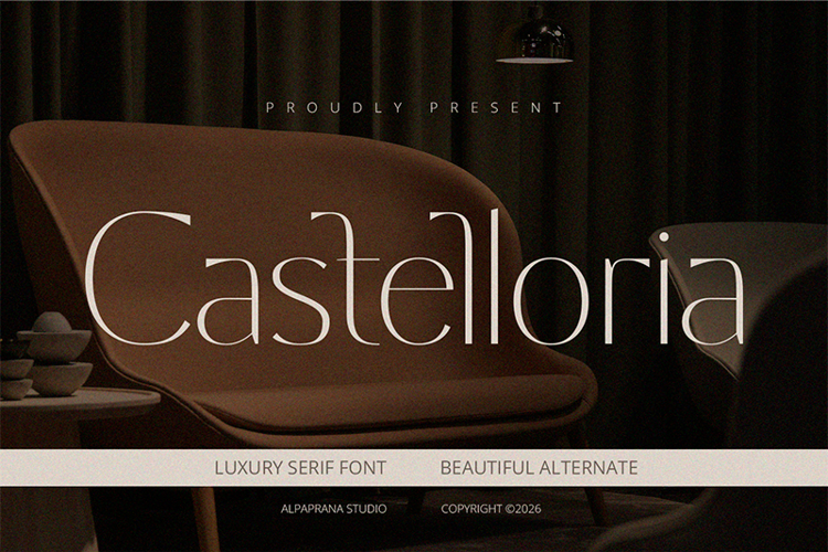 Preview of Castelloria Font