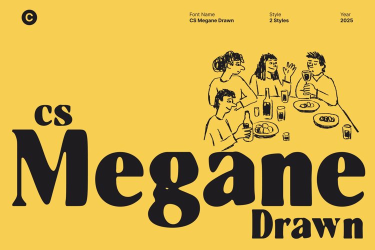 Preview of CS Megane Drawn Font
