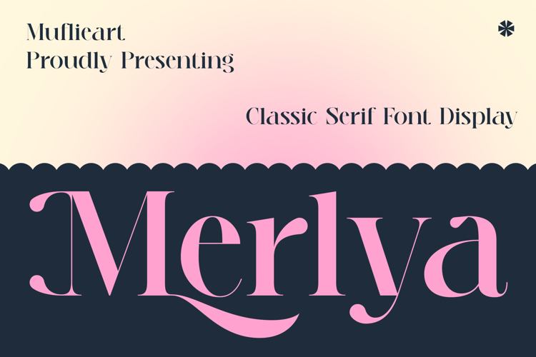 Preview of Merlya Font