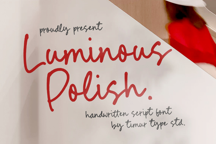 Preview of Luminous Polish Font