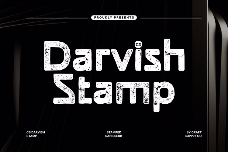 Preview of CS Darvish Stamp Font