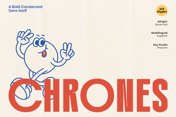 Preview of Chrones DEMO Font
