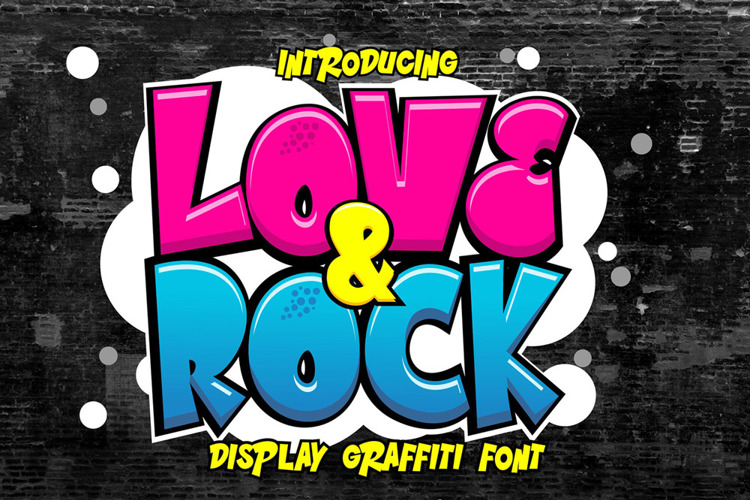 Preview of Love & Rock Font