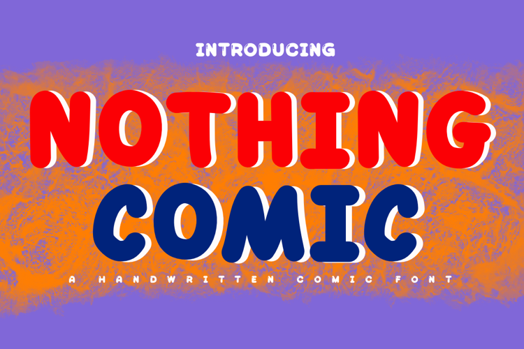 Preview of NOTHING COMIC Font