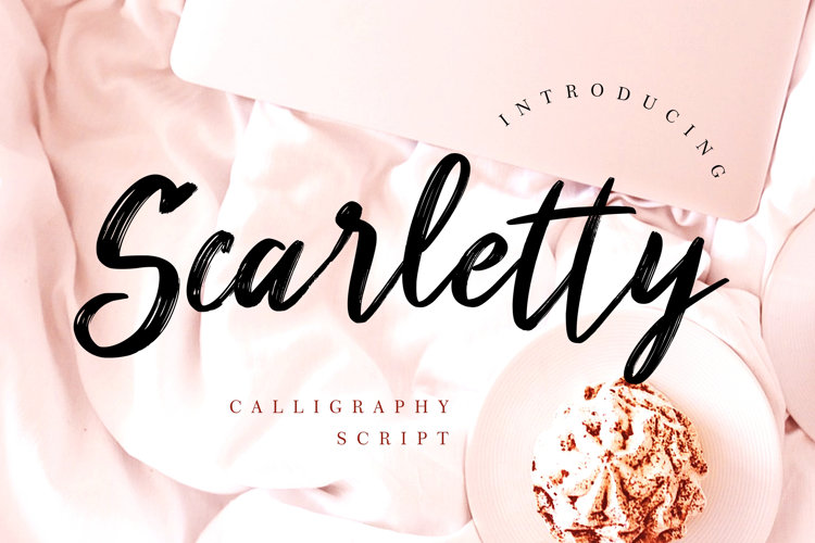 Scarletty Calligraphy Brush Font