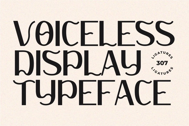Preview of Voiceless Font