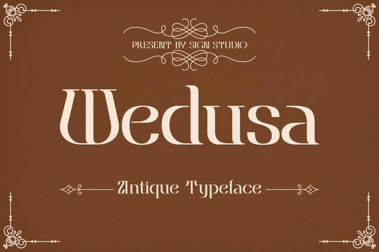 Preview of Wedusa Font