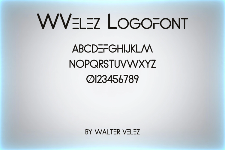 Preview of WVelez Logofont Font