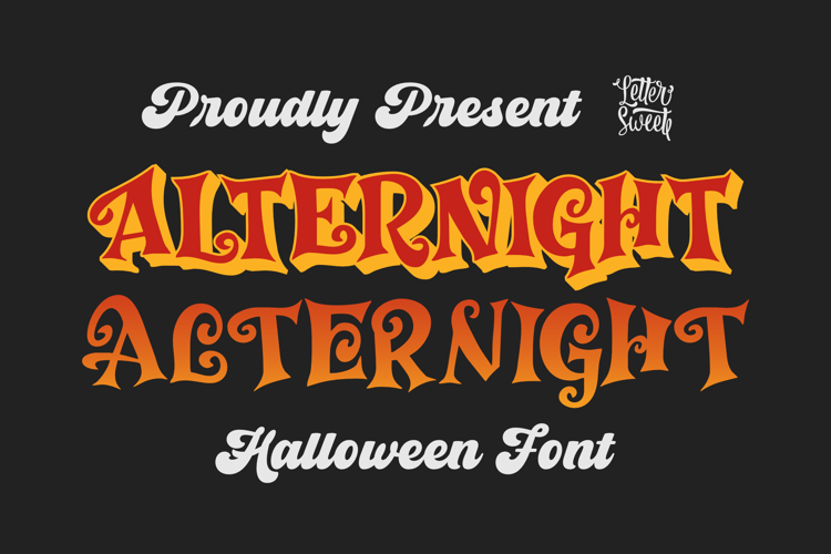 Preview of Alternight Font