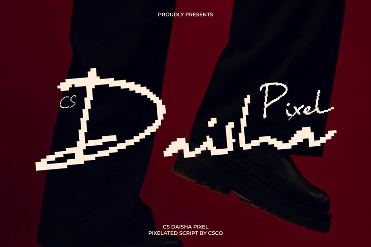 Preview of CS Daisha Pixel Font