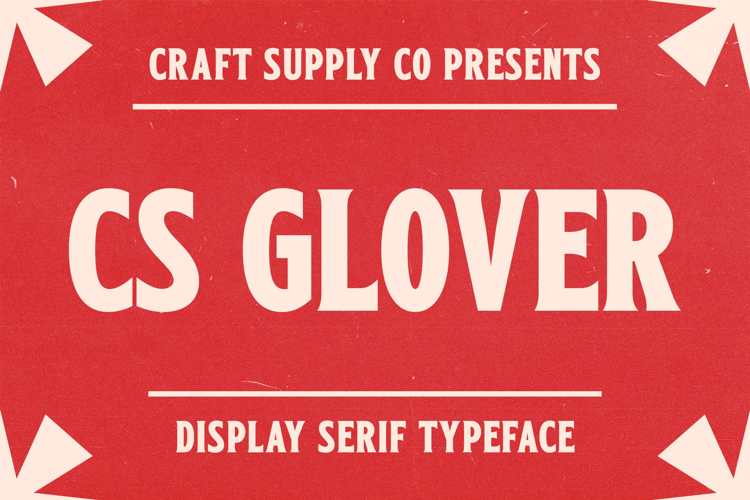 Preview of CS Glover Font