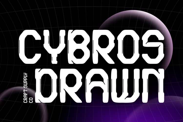 Cybros Drawn Font