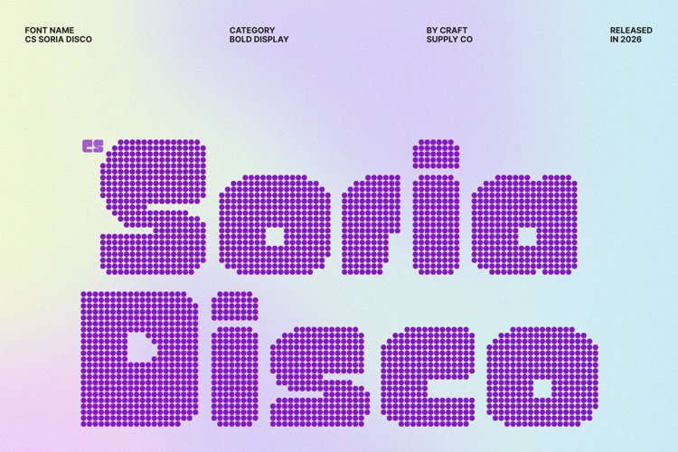 Preview of CS Soria Disco Font
