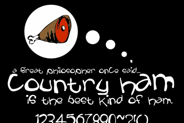 Country Ham Font