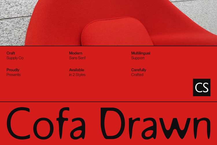 Preview of CS Cofa Drawn Font