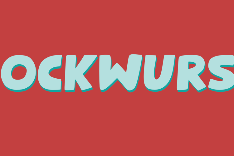 Bockwurst Font