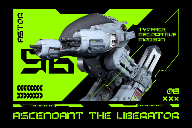 Preview of ASTOR Font