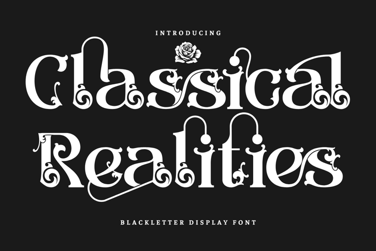 Preview of Classical Realities Font