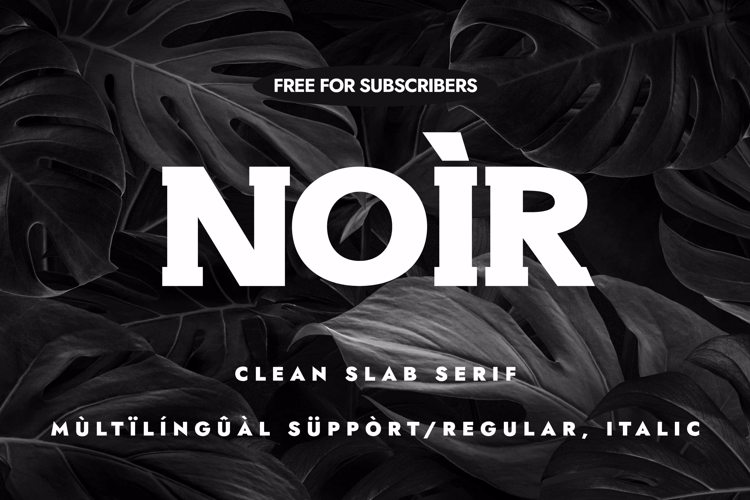Preview of Noir Font