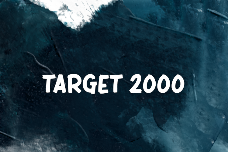 t Target 2000 Font