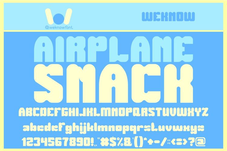 Airplane Snack Font