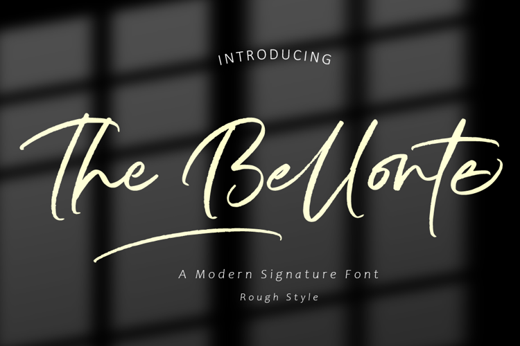 The Bellonte Font
