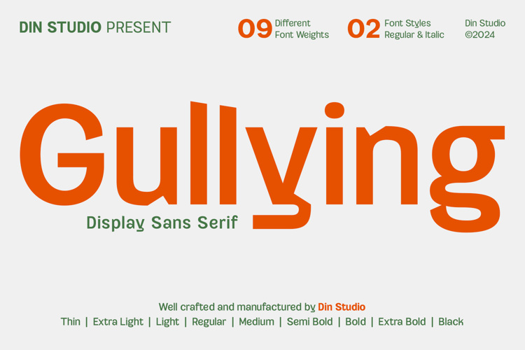 Gullying Font