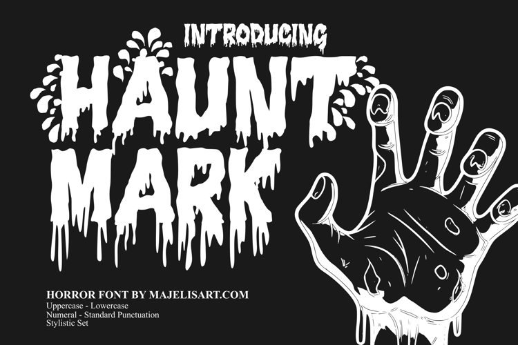 Preview of Hauntmark Font