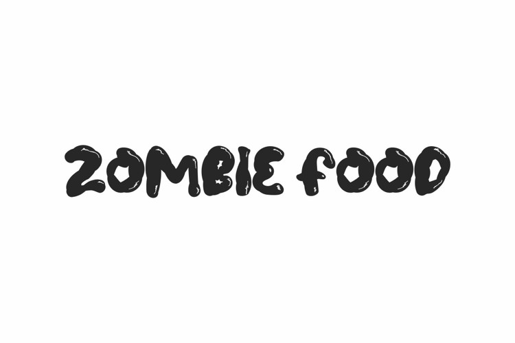 Zombie Food Font