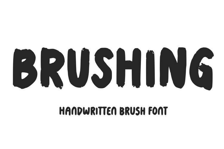 Preview of Brushing Font