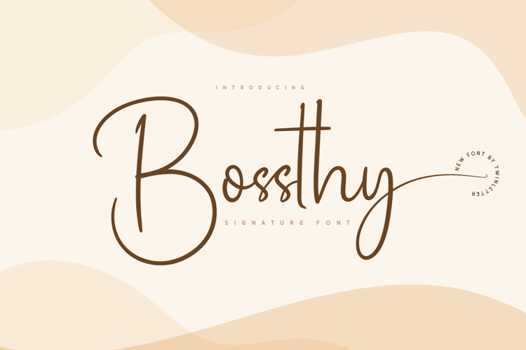 Bossthy Personal Font