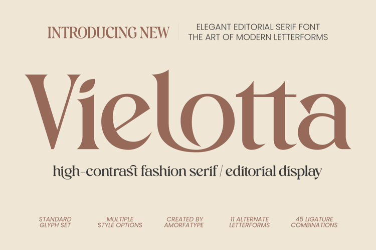 Preview of Vielotta Font