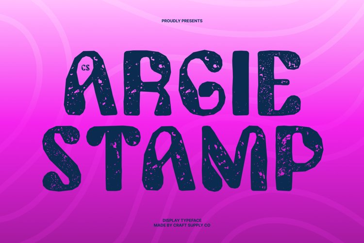 Preview of CS Argie Stamp Font