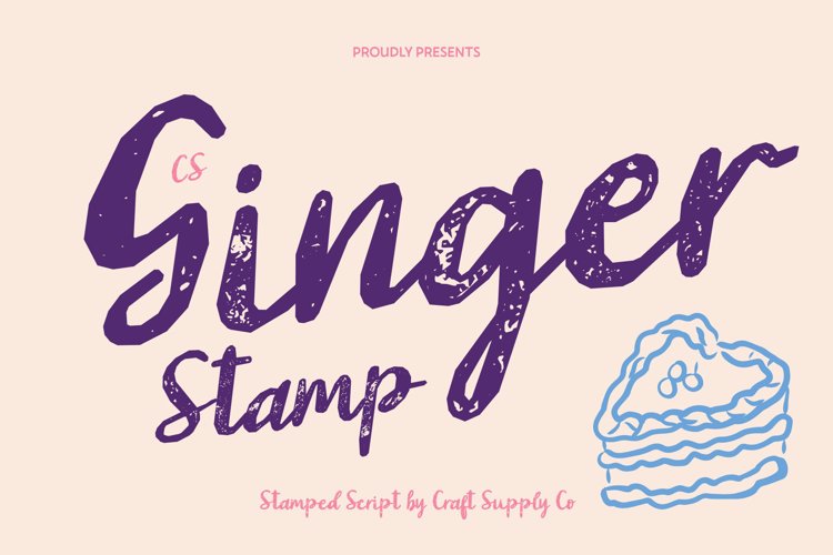 Preview of CS Ginger Stamp Font